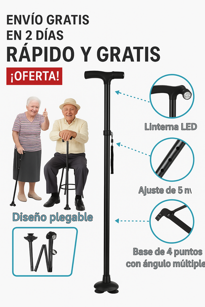 Baston plegable LED Winer – Camina con seguridad y confianza